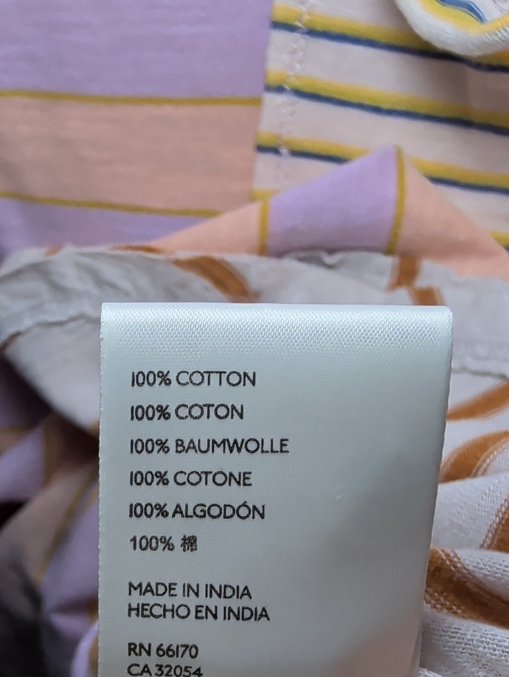 We The Free Stripey Prep T-Shirt Combo Pastel Boho 100% Cotton NEW Womens Size M - Picture 4 of 5